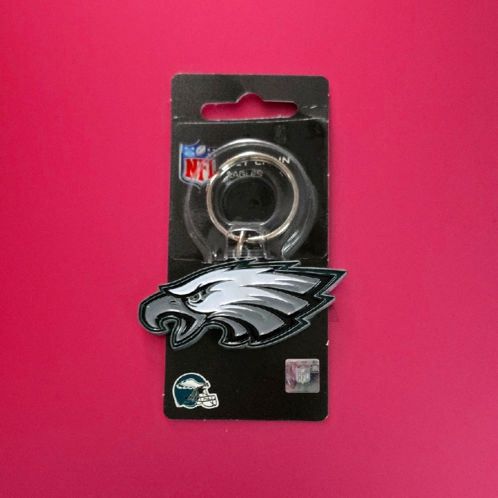NFL Philadelphia Eagles Keychain - Black and White